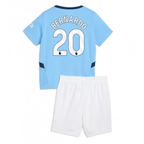 Billiga Manchester City Bernardo Silva #20 Hemmatröja Barn 2024-25 Kortärmad (+ Korta byxor)